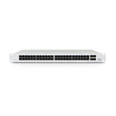 Cisco Meraki MS130-48P Managed L2 Gigabit Ethernet (10/100/1000) Power over Ethernet (PoE) 1U White