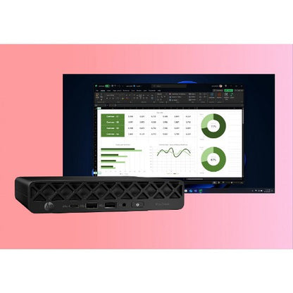 HP ProDesk 4 Mini G1i AI Intel Core Ultra 7 265T 24 GB DDR5-SDRAM 512 GB SSD Windows 11 Pro Mini PC AI PC Black