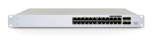 Cisco Meraki MS130-24P network switch Managed L2 Gigabit Ethernet (10/100/1000) Power over Ethernet (PoE) 1U White