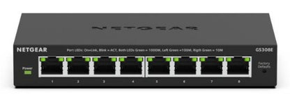 NETGEAR GS308E Managed L2/L3 Gigabit Ethernet (10/100/1000) Black