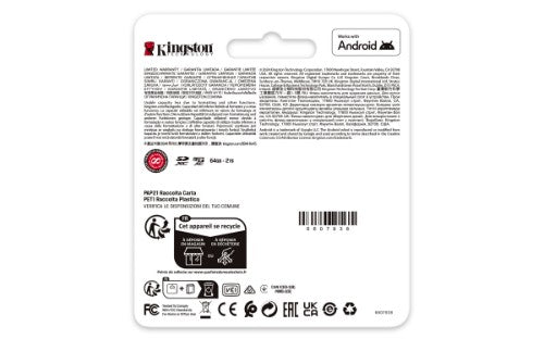Kingston Technology 256GB microSDXC Canvas Go Plus Gen4 200MB/s A2 U3 V30 Card + Adapter