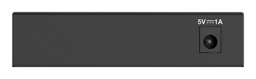 D-Link DGS-105GL 5-Port Gigabit Ethernet Switch, Fanless, Low Profile, Metal Housing, Plug-and-Play, 802.3az EEE black