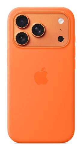 Apple iPhone 17 Pro Silicone Case with MagSafe – Orange