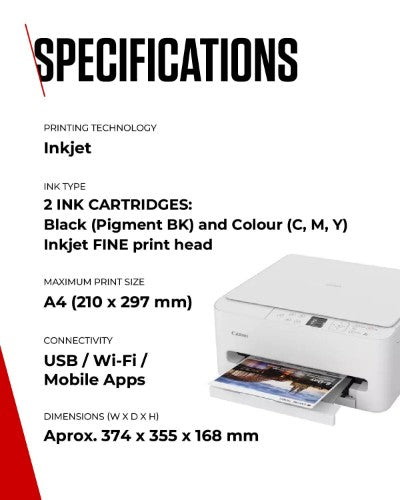 Canon PIXMA TS6550i Inkjet A4 1200 x 1200 DPI Wi-Fi