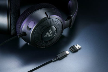 Razer Kraken V4 X Headset Wired Head-band Gaming USB Type-C / USB Type-A Black